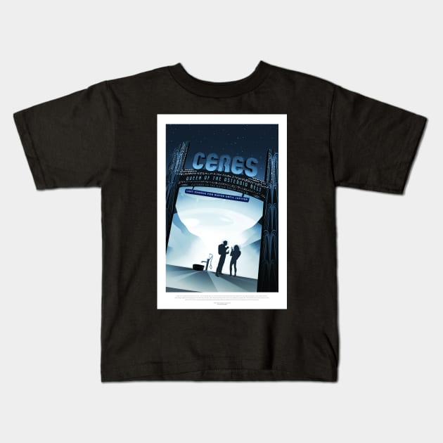 Ceres, Travel Poster Kids T-Shirt by BokeeLee